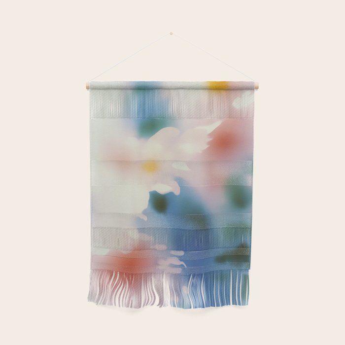 Dreamy Pastel Floral Blur with Soft Focus Aesthetic Wall Hanging Gallery Image 1
