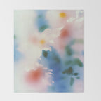 Dreamy Pastel Floral Blur with Soft Focus Aesthetic Throw Blanket Gallery Image 2