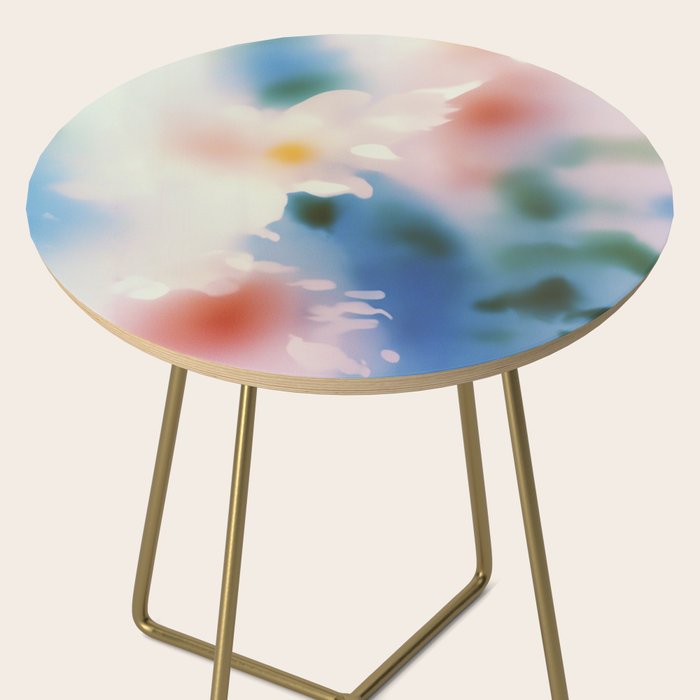 Dreamy Pastel Floral Blur with Soft Focus Aesthetic Side Table Gallery Image 2