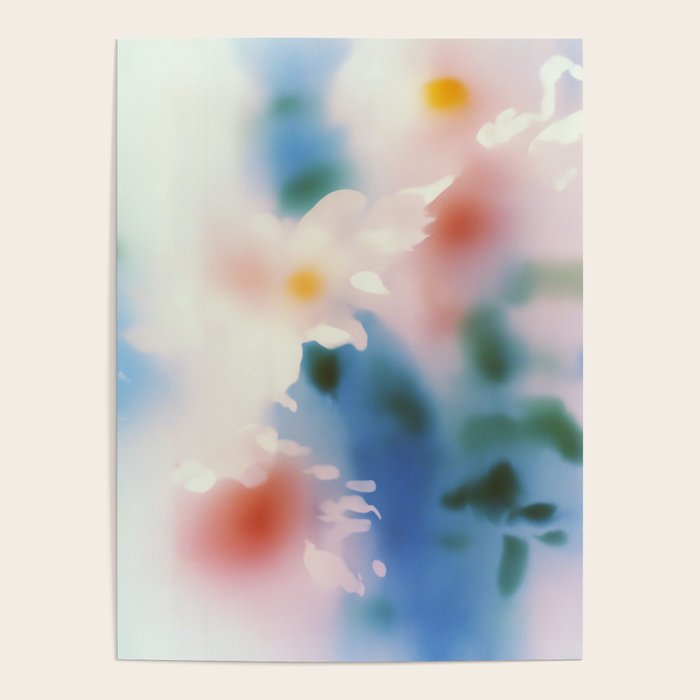 Dreamy Pastel Floral Blur with Soft Focus Aesthetic Poster Gallery Image 4