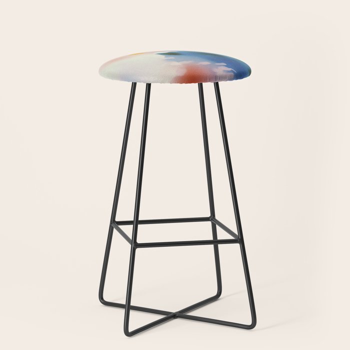 Dreamy Pastel Floral Blur with Soft Focus Aesthetic Stool Gallery Image 1