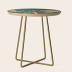 Flamingo Creek #flamingo #tropical #illustration Side Table Gallery Image 1