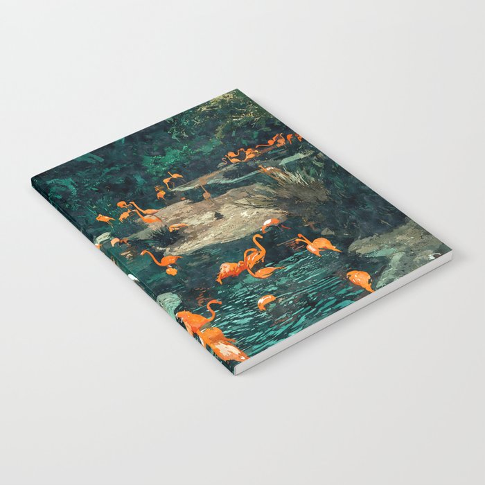 Flamingo Creek #flamingo #tropical #illustration Notebook Gallery Image 2