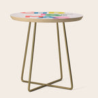 Christmas colorful typography Side Table Gallery Image 1