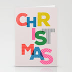 Christmas colorful typography Stationery Card Gallery Image 2