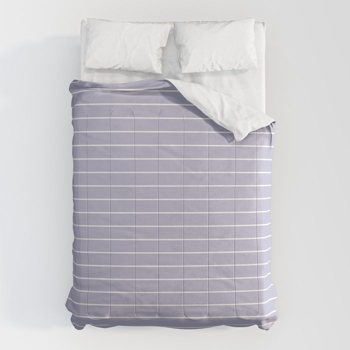 Minimal Arch XXXIII Lilac Purple Modern Geometric Lines Comforter Gallery Image 6