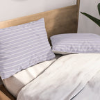 Minimal Arch XXXIII Lilac Purple Modern Geometric Lines Pillow Sham Gallery Image 2