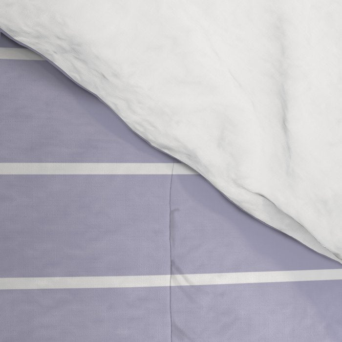 Minimal Arch XXXIII Lilac Purple Modern Geometric Lines Comforter Gallery Image 4