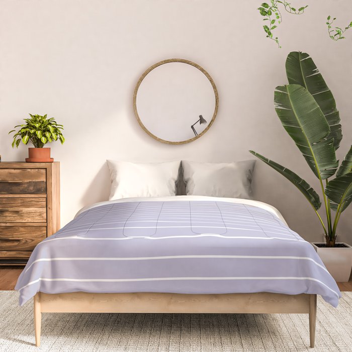 Minimal Arch XXXIII Lilac Purple Modern Geometric Lines Comforter Gallery Image 3