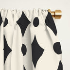 Vintage Jewels - Black Window Curtain Gallery Image 2
