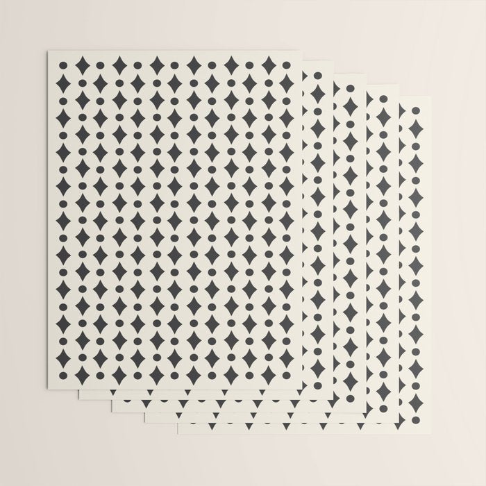 Vintage Jewels - Black Wrapping Paper Gallery Image 3