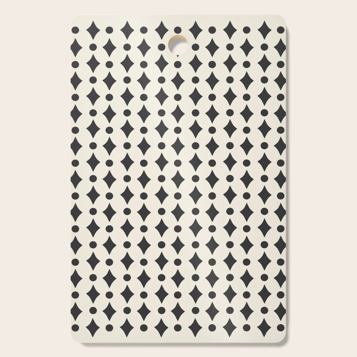 Vintage Jewels - Black Cutting Board Gallery Image 1
