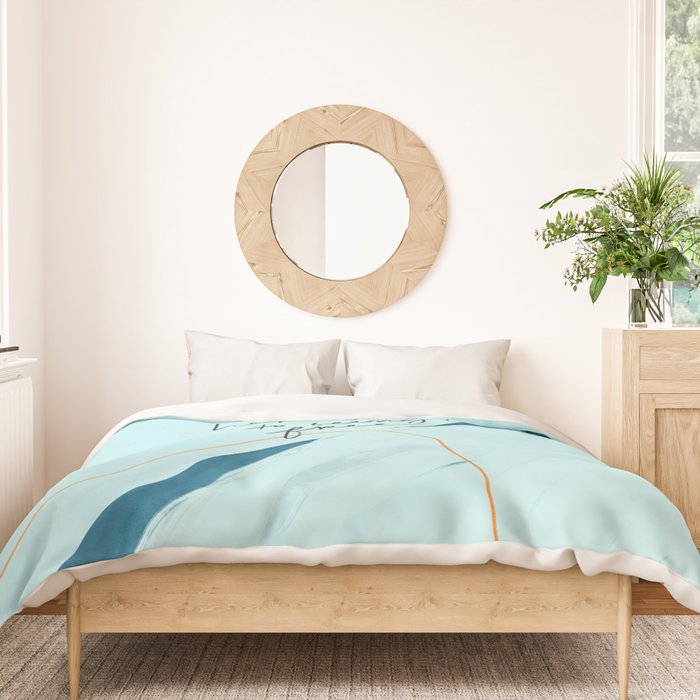 "Here's To Being Free." Duvet Cover Gallery Image 3