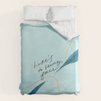 "Here's To Being Free." Duvet Cover Gallery Image 6