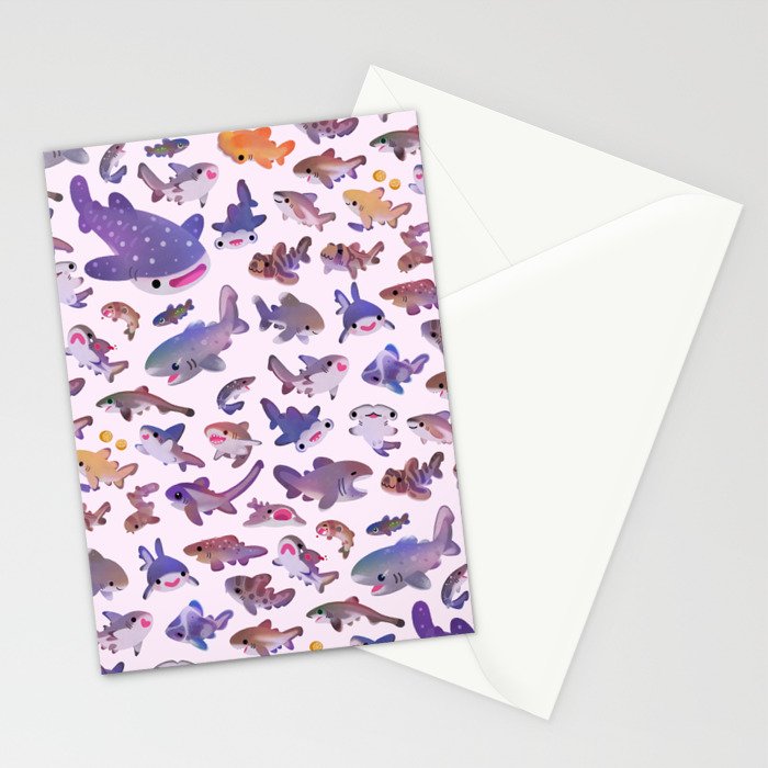 Shark day2 - bright Stationery Card Gallery Image 2