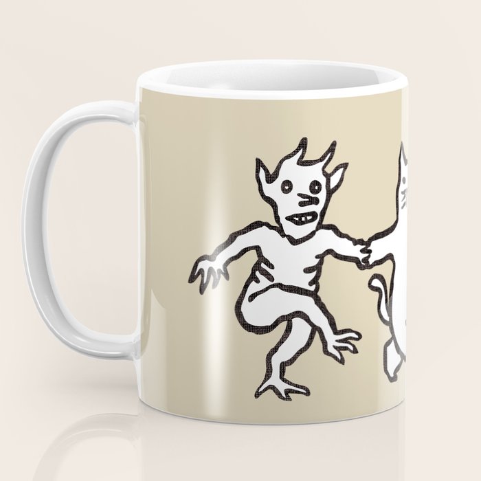The angel and devil and cat Coffee Mug Gallery Image 3