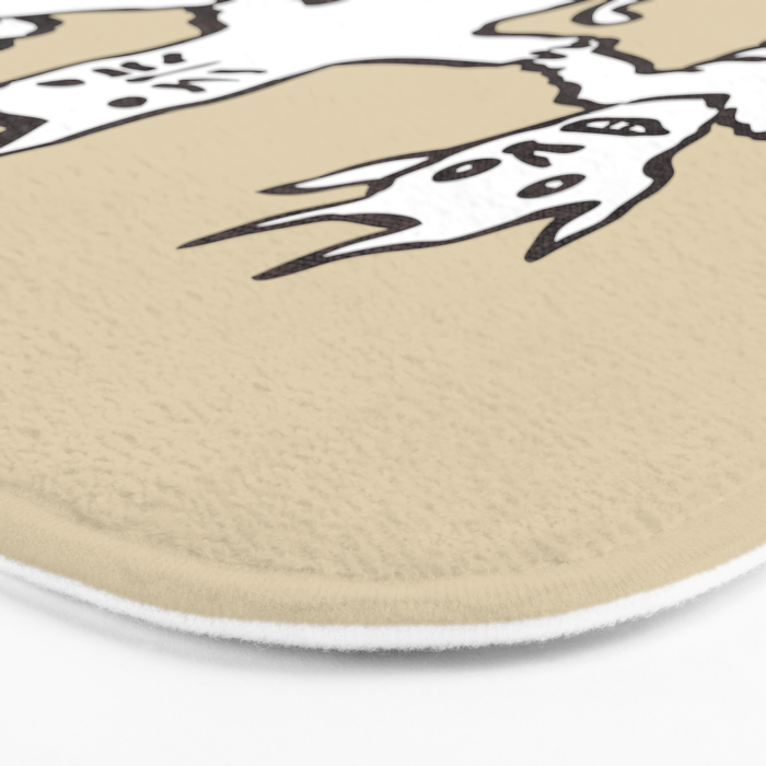 The angel and devil and cat Bath Mat Gallery Image 3