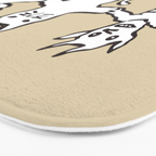 The angel and devil and cat Bath Mat Gallery Image 3