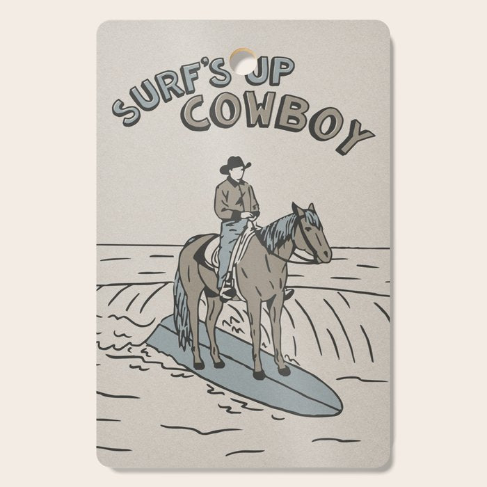 Surf's Up Cowboy Cutting Board Gallery Image 1