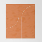 Modern Minimal Line Abstract XXV Throw Blanket Gallery Image 2
