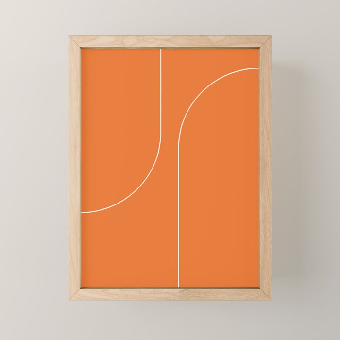 Modern Minimal Line Abstract XXV Mini Art Print Gallery Image 1