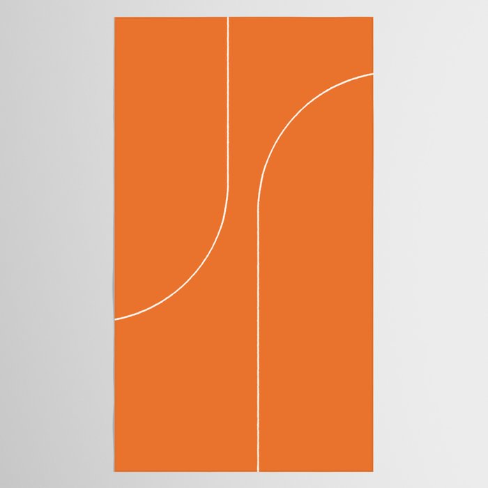 Modern Minimal Line Abstract XXV Tablecloth Gallery Image 2