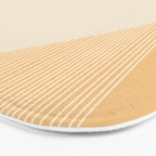 Cecilia Shapes II - Neutral Orange and Pink Bath Mat Gallery Image 3