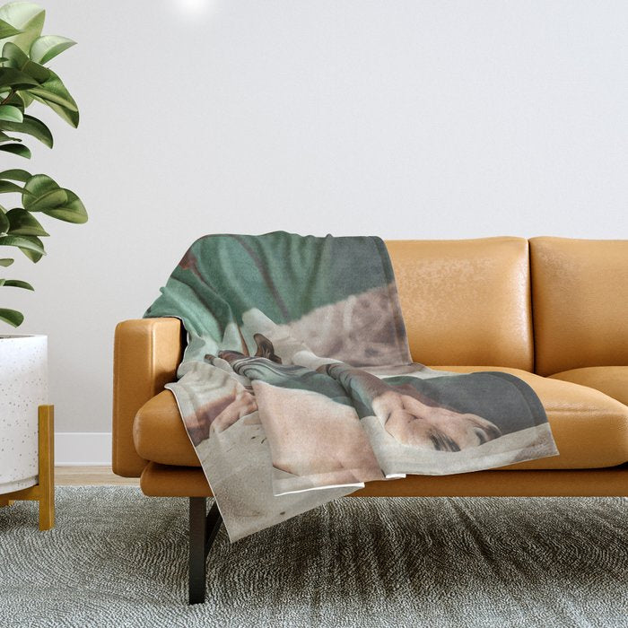 South Beach Bliss Tiger Prints Throw Blanket Gallery Image 1