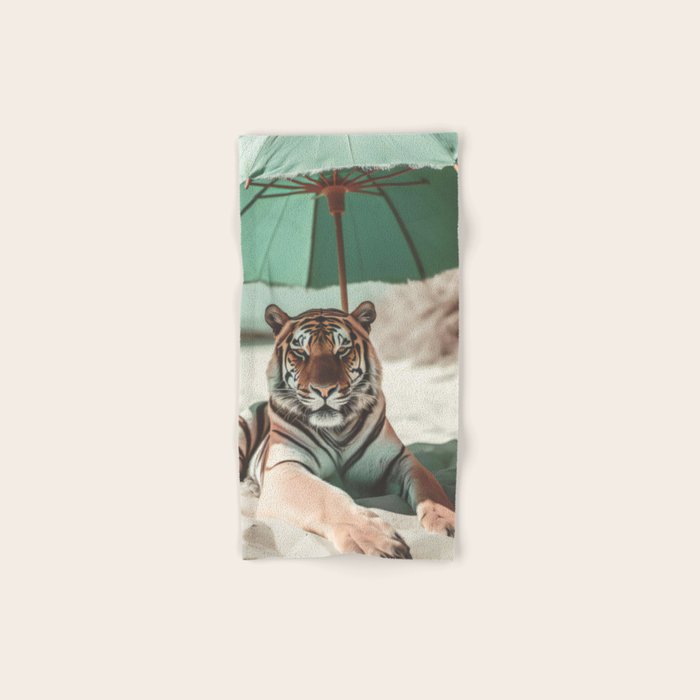 South Beach Bliss Tiger Prints Bath Towel Gallery Image 1