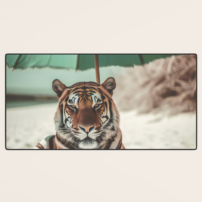 South Beach Bliss Tiger Prints Desk Mat Gallery Image 3