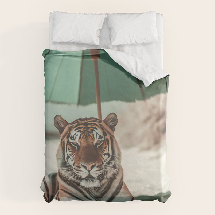 South Beach Bliss Tiger Prints Duvet Cover Gallery Image 1