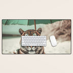 South Beach Bliss Tiger Prints Desk Mat Gallery Image 1