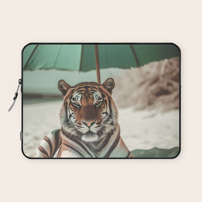 South Beach Bliss Tiger Prints Laptop Sleeve Gallery Image 1