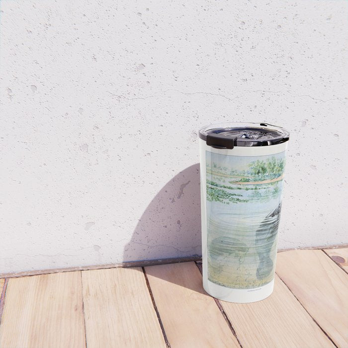 Vintage Florida Manatee Travel Mug Gallery Image 4