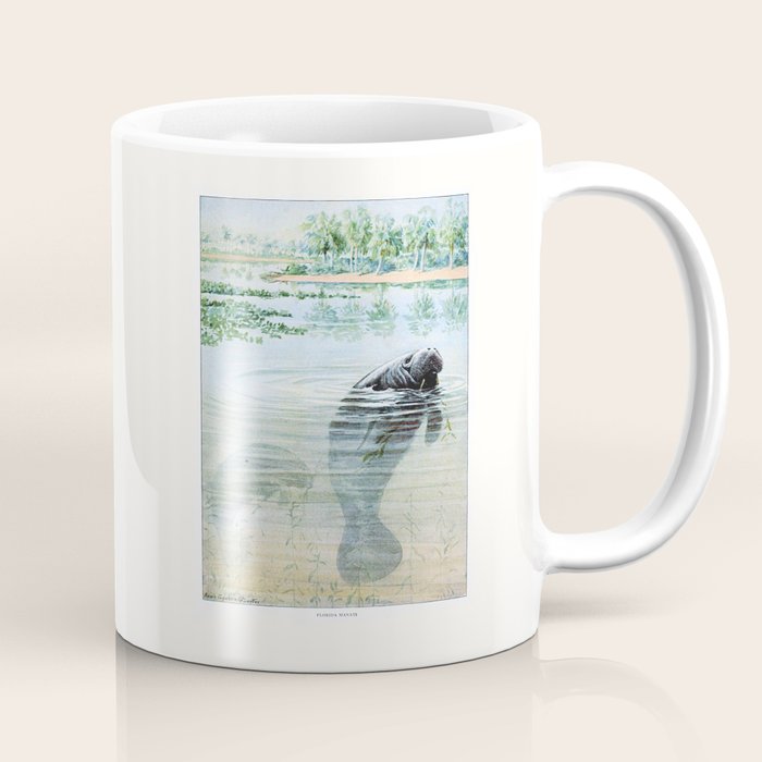 Vintage Florida Manatee Coffee Mug Gallery Image 1