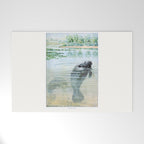 Vintage Florida Manatee Welcome Mat Gallery Image 1