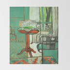 Henri Matisse The Green Room Throw Blanket Gallery Image 2