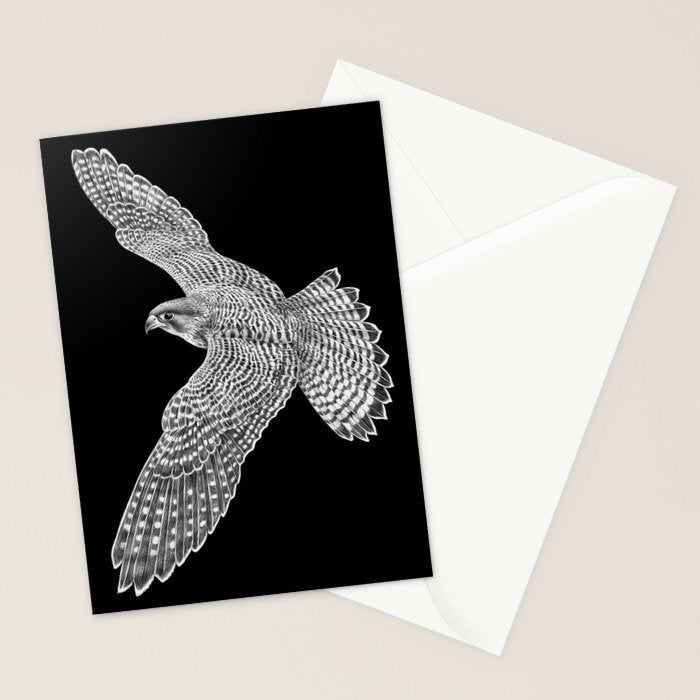 Peregrine Falcon Stationery Card Gallery Image 2