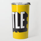 Hustle Pop Art Travel Mug Gallery Image 2