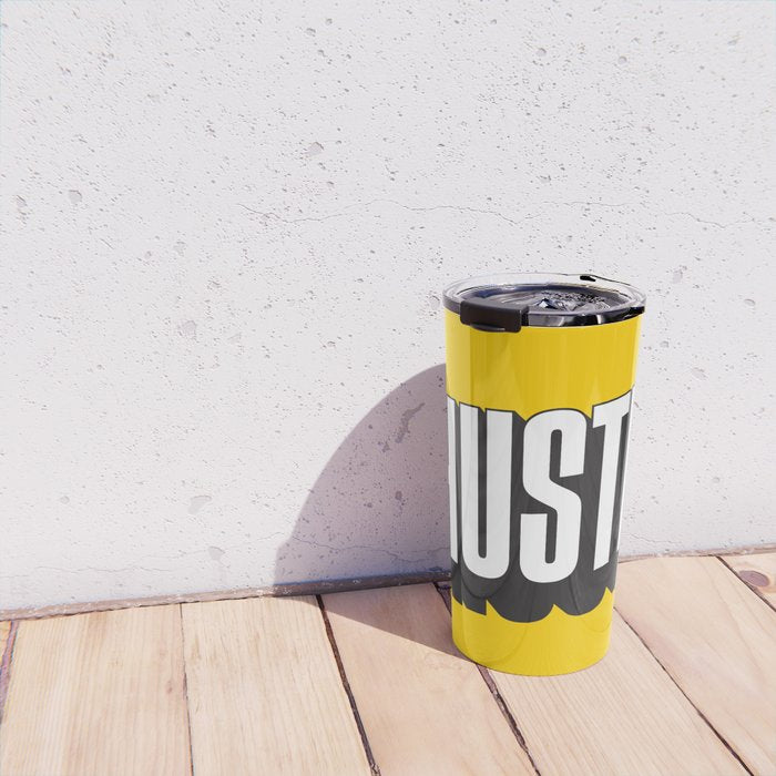 Hustle Pop Art Travel Mug Gallery Image 4