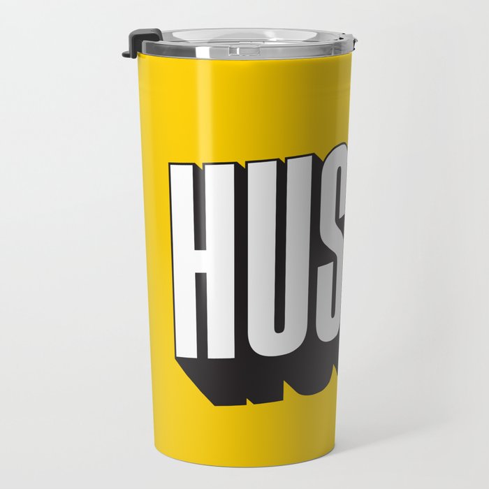 Hustle Pop Art Travel Mug Gallery Image 3