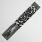 Phacelia Tanacetifolia Lacy Phacelia wonders of nature black and white photograph by Karl Blossfeldt Table Runner Gallery Image 3