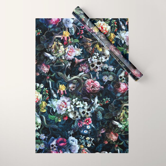 Skull and Snakes VII Wrapping Paper Gallery Image 1