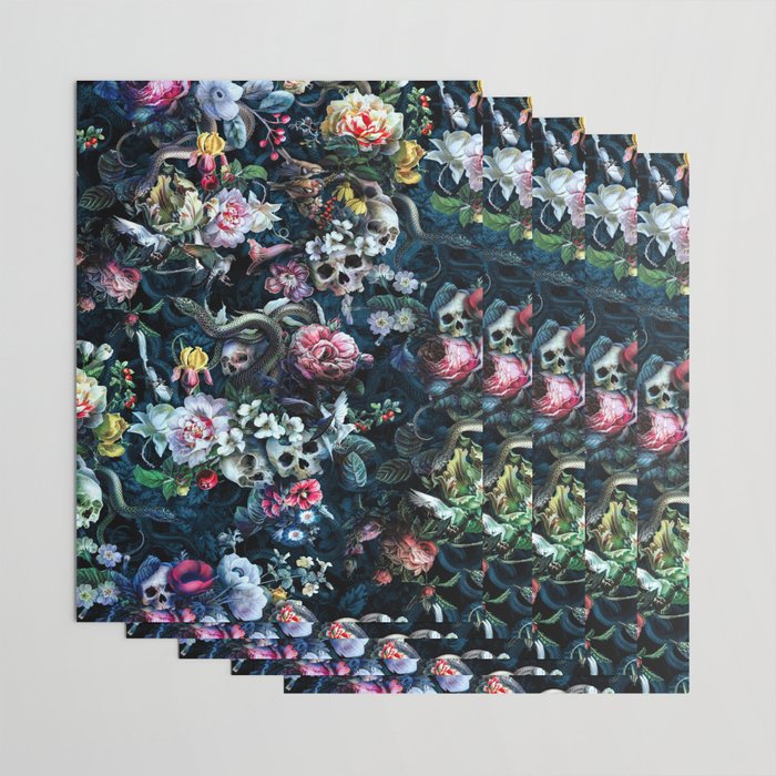 Skull and Snakes VII Wrapping Paper Gallery Image 3