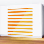Beach Stripes Orange Yellow Wall Mural Gallery Image 2