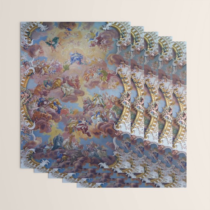 Bartolomeo Altomonte Ceiling fresco Wilhering Abbey Wrapping Paper Gallery Image 3