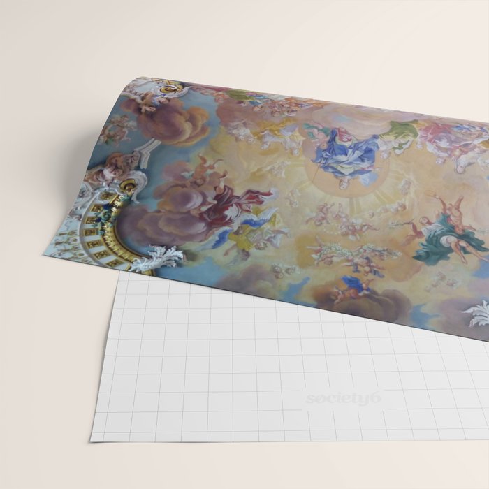 Bartolomeo Altomonte Ceiling fresco Wilhering Abbey Wrapping Paper Gallery Image 2