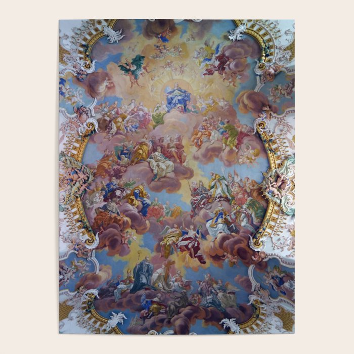 Bartolomeo Altomonte Ceiling fresco Wilhering Abbey Poster Gallery Image 4