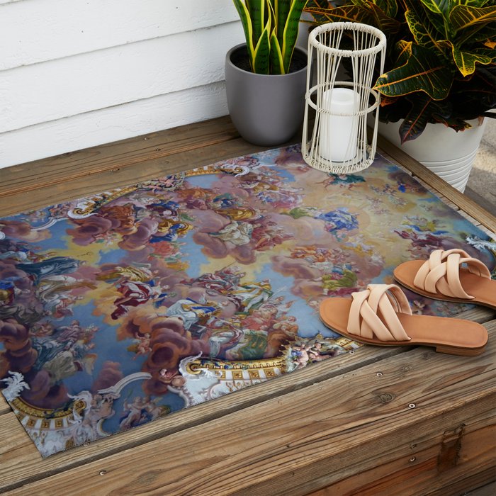 Bartolomeo Altomonte Ceiling fresco Wilhering Abbey Outdoor Rug Gallery Image 2