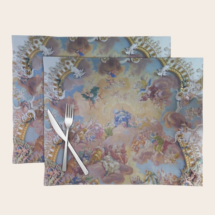 Bartolomeo Altomonte Ceiling fresco Wilhering Abbey Placemat Gallery Image 1